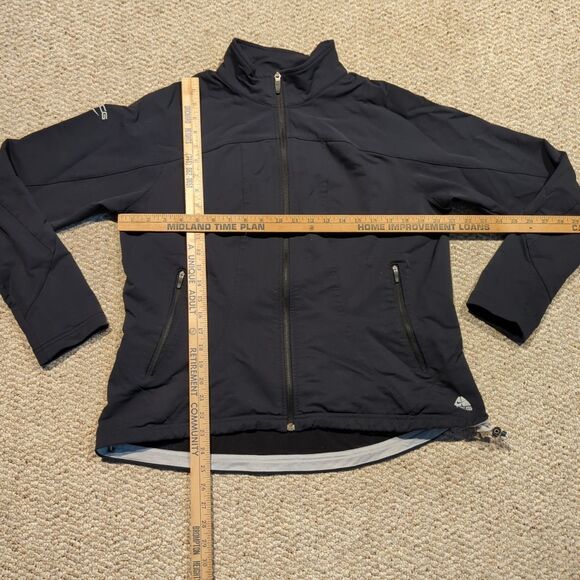 Nike ACG Soft Shell Jacket Womens XL Black Full Zip Active Pockets - Picture 2 of 8